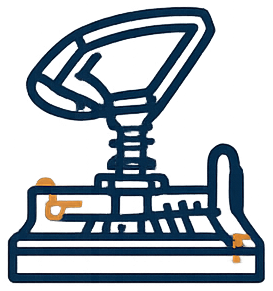 Neon-style retro arcade joystick controller